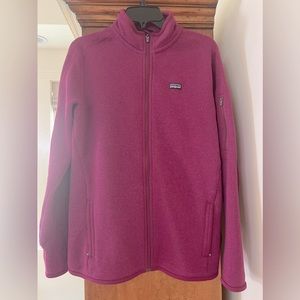 Patagonia better sweater in bright pink. Size L